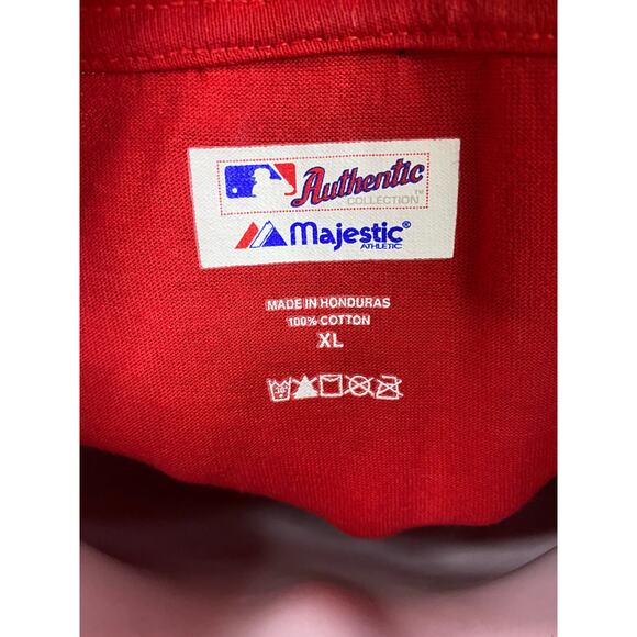 Cincinnati Reds Majestic Short Sleeve T-shirt Mens XL Red - Picture 5 of 9